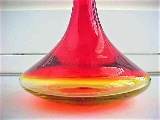 Vintage Blenko Husted Design Amberina Shot Glass Decanter.  in USA 6