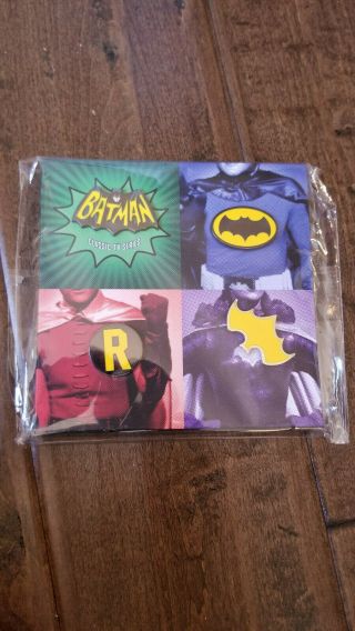 2018 Sdcc Exclusive Mobius Batman Classic Tv Series Pin Set Of 4 Robin Batgirl