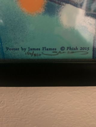 Phish The Forum Inglewood CA 7/25/15 James Flames Poster 3
