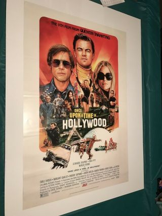 Once Upon A Time In Hollywood 27x40 Movie Poster Double Side