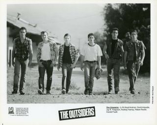 David Arquette Jay R Ferguson Boyd Kestner The Outsiders Cast 1990 Fox Tv Photo