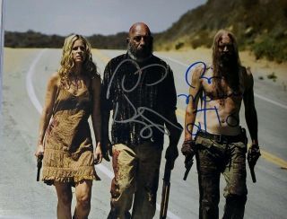 Sid Haig & Bill Moseley 2x Hand Signed 8x10 Photo W/ Holo Devils Rejects