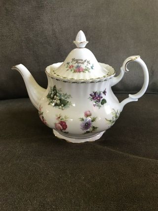 Royal Albert - Flowers Of The Month - Large Teapot England -
