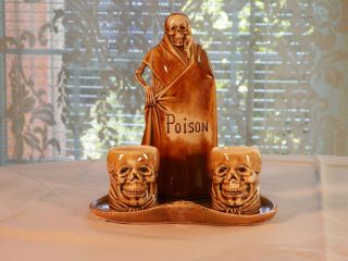 Schafer Vater Poison Skeleton Cups And Tray