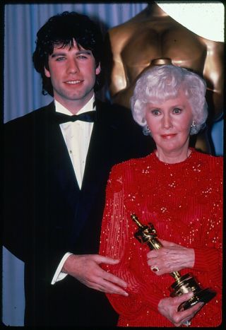 Barbara Stanwyck 2 35mm Color Transparency Slides 1982 Honorary Oscar Award