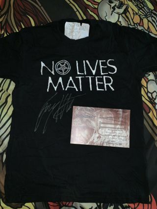 Stage Worn No Lives Matter Shirt From Final Show In Norway,  Tons Of Rock Fest