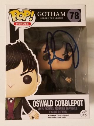 Robin Lord Taylor Signed Oswald Cobblepot Funko Pop Figure Gotham Jsa