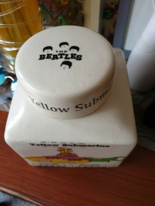 Extremely Rare Arthur Wood yellow submarine Jar The Beatles pottery John lennon 2