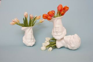 Porcelain David Vase By House Of Deboer In White Handmade Homeware Home Goods