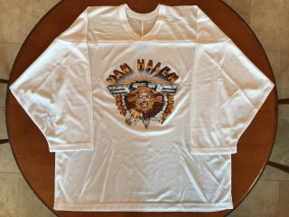 Nos Authentic Vintage Van Halen Live 1982 Tour Hockey Jersey 3/4 Sleeves T - Shirt