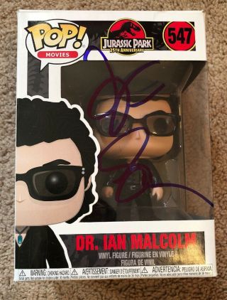 Jeff Goldblum Jurassic Park Signed Autograph 547 Ian Malcom Funko Pop