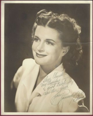 Rosemary Decamp,  Radio,  Tv,  And Film Actress,  Signed Photo,  Uacc Rd 036