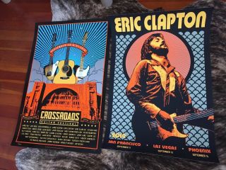 Clapton 2 Posters — Crossroads And Us 3 Show Tour Poster