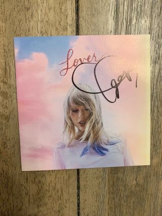 Taylor Swift Signed/autographed Lover Booklet,  Me Cd Single.  In Hand