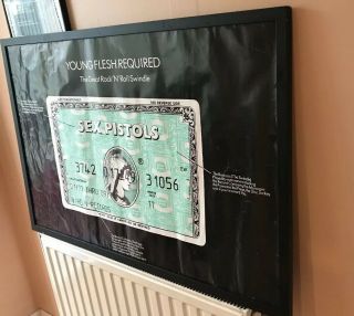 Young Flesh Required Sex Pistols Promotional Poster Great Rock ‘n’ Roll Swindle 8
