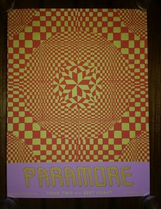 Paramore Ryman Show Print Nashville 2017 Tour Poster Limited Ed /100 Not Hatch
