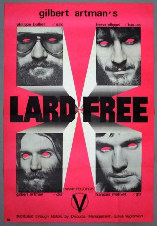 Lard - Mega Rare Vintage 1973 Vamp Records Promo Poster