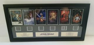Star Wars Film Cells The History Of Star Wars Framed With