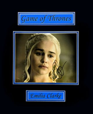 Emilia Clarke Game Of Thrones Autographed Photograph