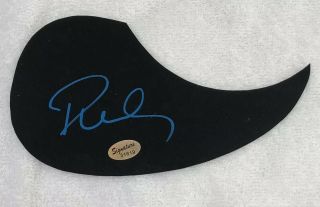 Phil Collins Signed Autographed Dispaly Pick Guard With