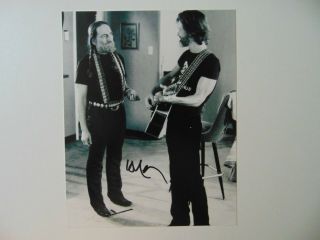 Rare Image " Stardust " Willie Nelson Hand Signed 8x10 B&w Photo Todd Mueller