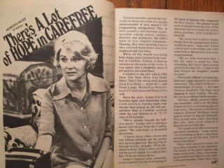April 30 - 1972 L.  A.  Herald Examiner Tv Mag (hope Lange/the Dick Van Dyke Show