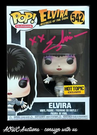 Funko Pop - Television - Elvira (mummy) - Signed By Elvira - Jsa Certified
