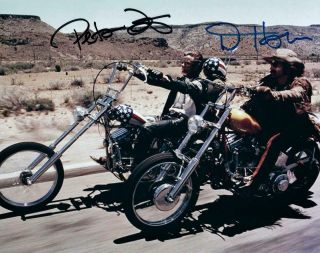 Peter Fonda Dennis Hopper Signed 8x10 Picture Photo Autographed Pic With