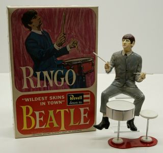 Rare Vintage 1964 Revell The Beatles Ringo Starr Figure W/box & Built