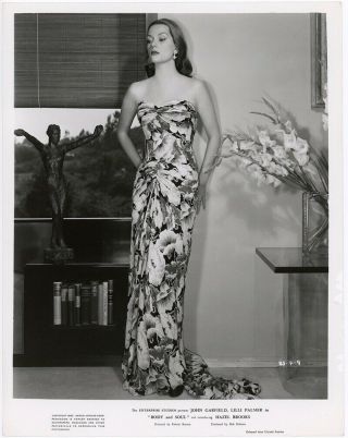 Vintage 1947 Hazel Brooks Sultry Film Noir Femme Fatale Body And Soul Photograph
