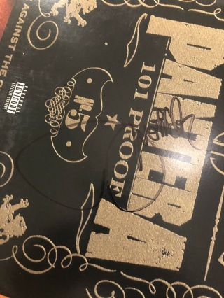 Pantera 101 Proof Official Live Album Signed By Dimebag Darrell RARE LOOK Rare 3