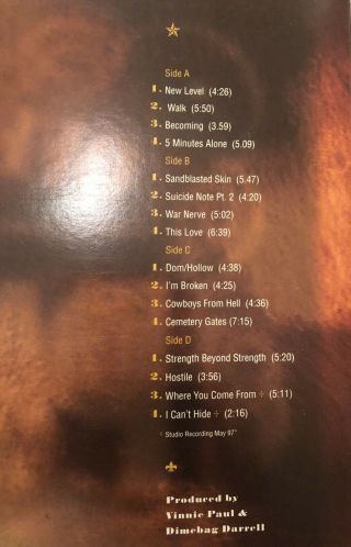 Pantera 101 Proof Official Live Album Signed By Dimebag Darrell RARE LOOK Rare 8