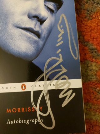 SIGNED Morrissey Autobiography 2013 PENGUIN CLASSIC AUTOGRAPHED The Smiths 3