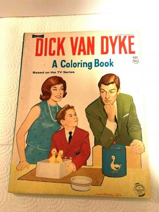 Vintage Whitmen 1963 The Dick Van Dyke Show Coloring Book