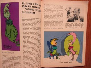 Dec.  17,  1966 Tv Guide (how The Grinch Stole Christmas/dr.  Seuss/tina Louise)