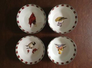 4 Lenox Winter Greetings Everyday 4 Pc Place Settings All 4 Birds 16pcs Total 7