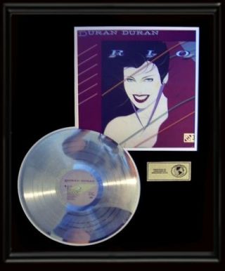 Duran Duran Rio Rare Gold Record Platinum Disc Lp Album Frame