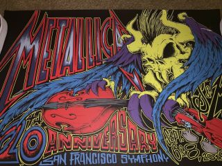 Metallica S&M2 San Francisco Show Edition Concert Poster By SQUINDO RARE Print 2