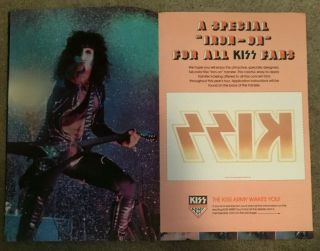 KISS - 1976 KISS On Tour Concert Program w/ The KISS Army Iron On - Aucoin 3