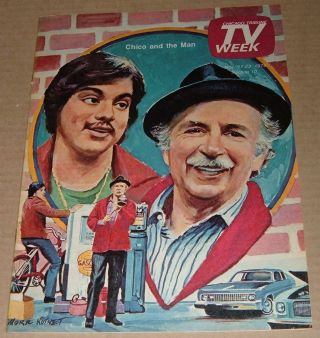 1970 Near Chicago Tribune Tv Week Guide Chico And The Man Morr Kusnet