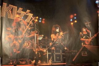 Vintage Kiss Poster 1975 Alive Tour - Very Rare &