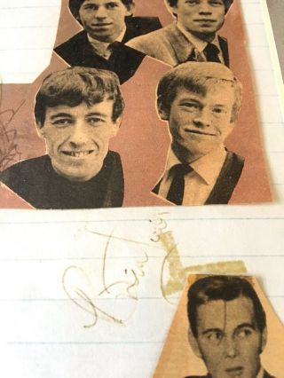 1963 - 1964 ROLLING STONES SCRAPBOOK CLIPPINGS FRAMED SIGNED BY WATTS AND JONES 6