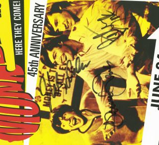 The Monkees autographed gig poster Peter Tork,  Davy Jones,  Micky Dolenz 3
