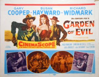 Garden Of Evil Set Of 8 Lobby Cards 1954 Gary Cooper Susan Hayward R Widmark