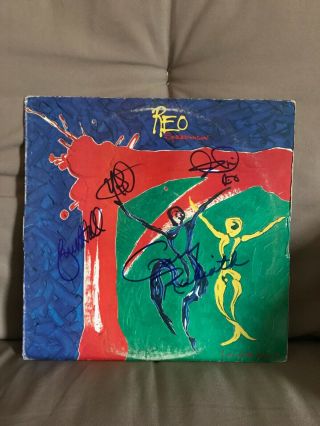 Reo Speedwagon Band Signed Autographed Lp Gary Richrath Kevin Cronin,  More