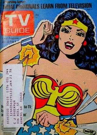 Tv Guide 1977 Wonder Woman Lynda Carter Charlie 