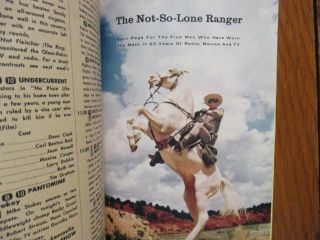 1956 Tv Guide (the Lone Ranger/angie Dickinson/jiminy Cricket/mickey Mouse Club