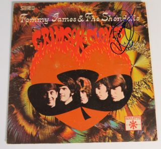 Tommy James & The Shondells Signed Autograph " Crimson & Clover " Album Vinyl Lp