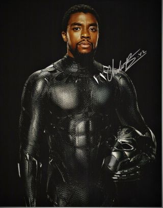 Chadwick Boseman Signed - Autographed Black Panther - Wakanda 11x14 Inch Photo