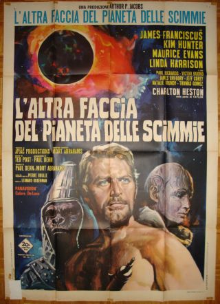 Beneath The Planet Of The Apes - Sci - Fi - Ted Post - Ch.  Heston - Italian 2sh (39x55 Inch